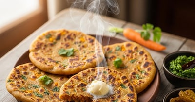 गाजर के पराठे: स्वाद और सेहत का बेजोड़ संगम, सर्दियों के लिए उत्तम व्यंजन