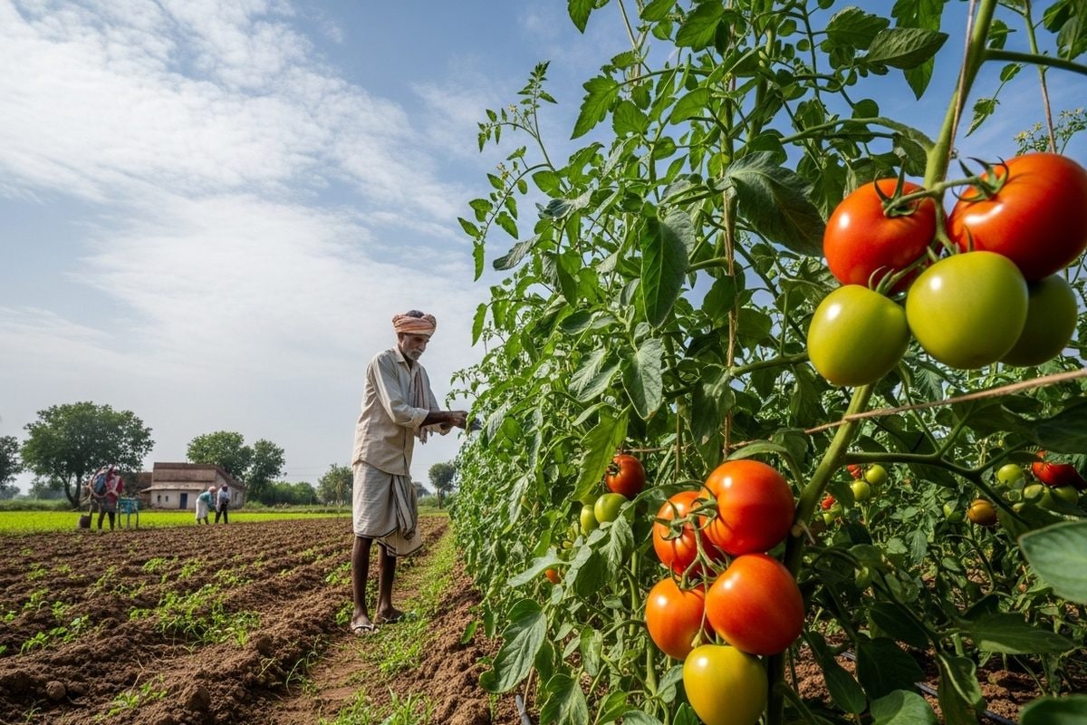 कम लागत ज्यादा पैदावार! टमाटर की खेती से किसान की चमकी किस्मत एक फसल में लाखों का मुनाफा