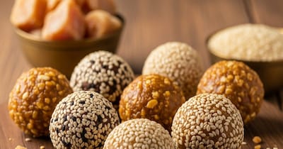 ठंड में बनाएं गुड़-तिल के लड्डू: सेहत और स्वाद का संगम, जानें आसान रेसिपी.