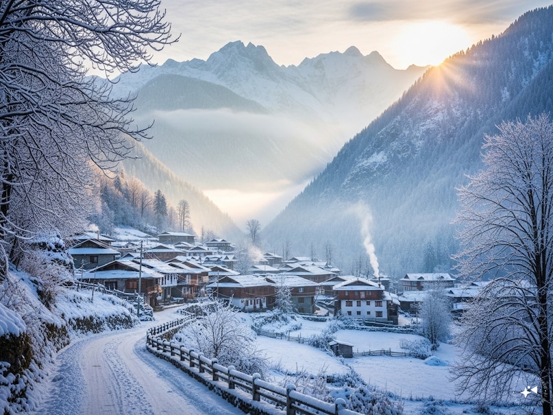 Snowfall places in India