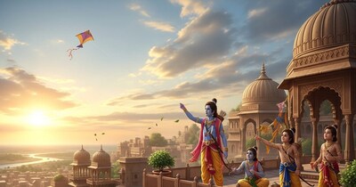 Lord Rama's Kite Reached Indraloka, Enchanting Jayanta's Wife Vishwapriya