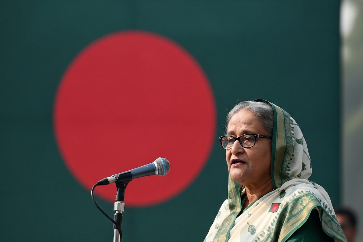 यूनुस सूदखोर लुटेरा देशद्रोही - शेख हसीना का अपने पहले संबोधन में तीखा हमला