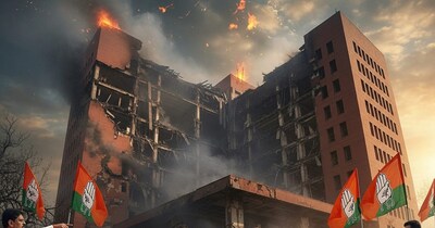 Raipur DEO Office Fire: Bulldozer Demolishes Evidence Before Probe, New Building Planned