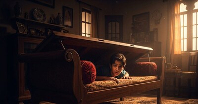 पड़ोसी के घर दीवान में छिपा किशोर (सांकेतिक फोटो)