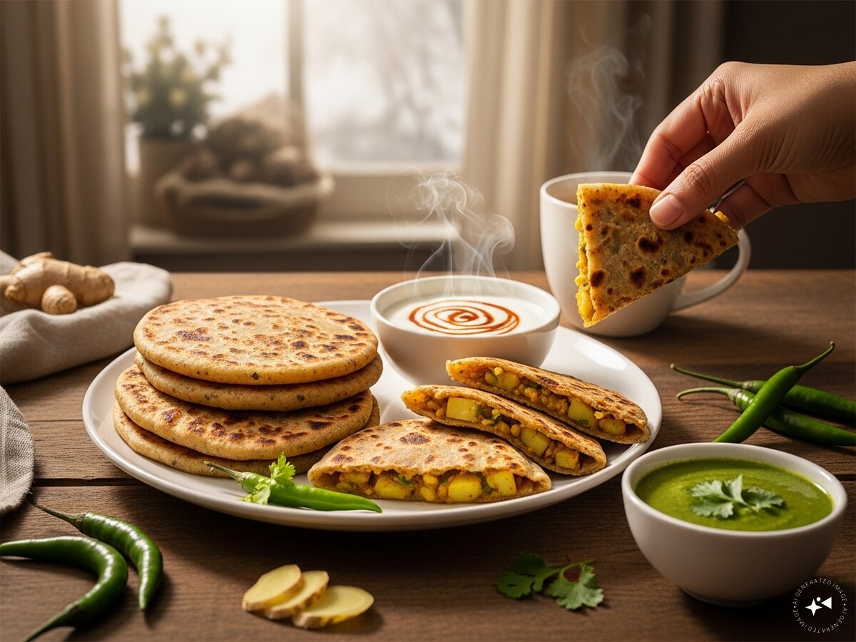 Bajra Aloo Paratha