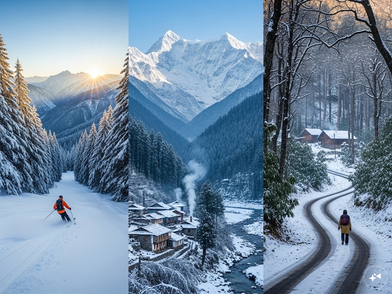 Snowfall places in India