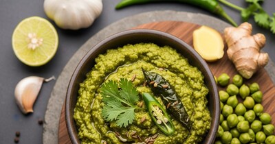 हरे चने की चटनी