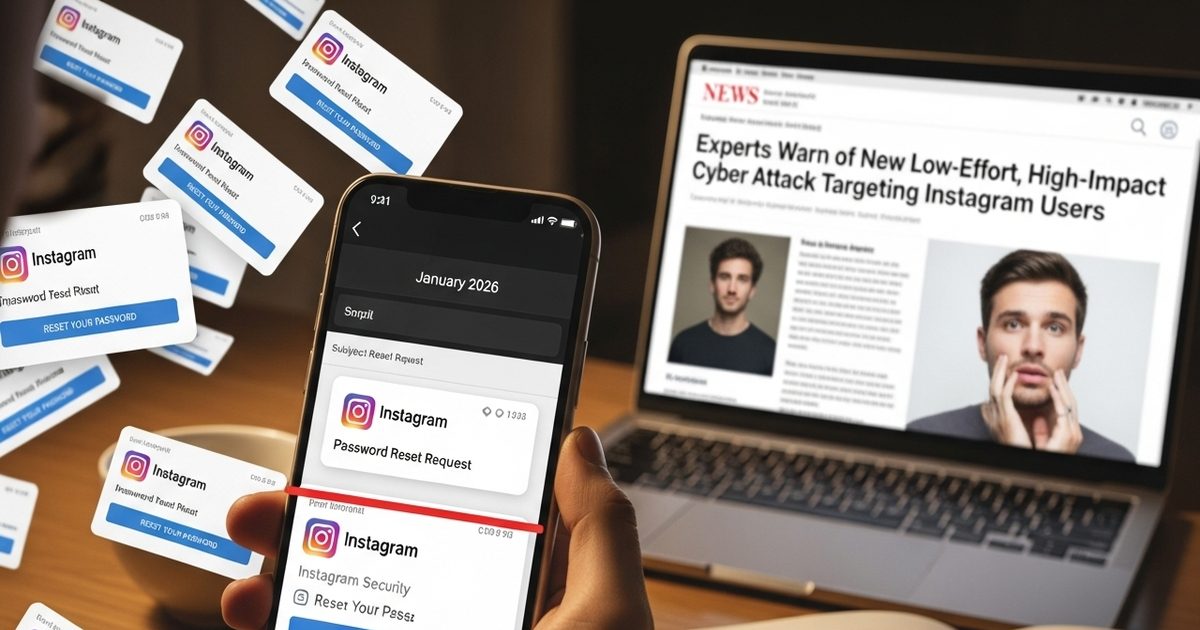 Tach – Instagram पासवर्ड रीसेट ईमेल्स में नया साइबर खतरा, यूजर्स सतर्क रहें