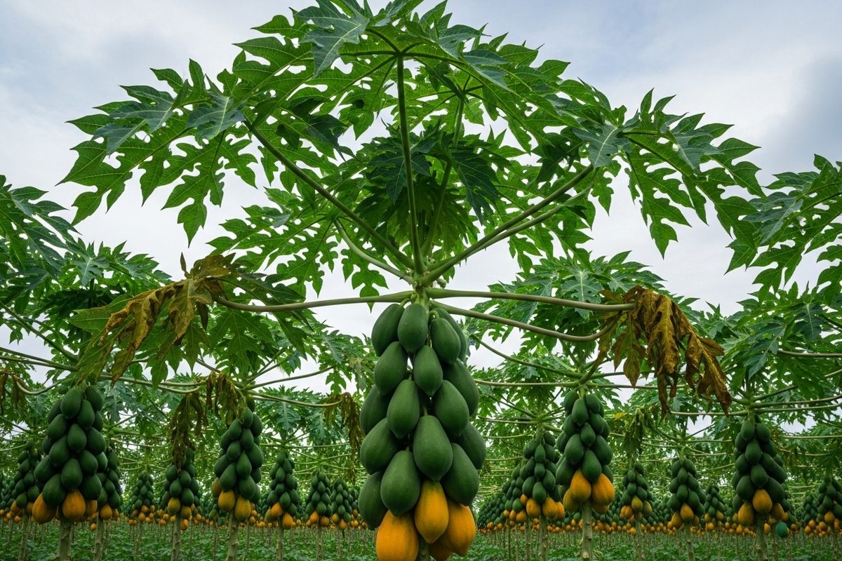 Papaya Cultivation: नगदी फसल के रूप में उभर रही पपीता की खेती रेड लेडी 786 किस्म किसानों को भा रही हो रहा बेहतर मुनाफा