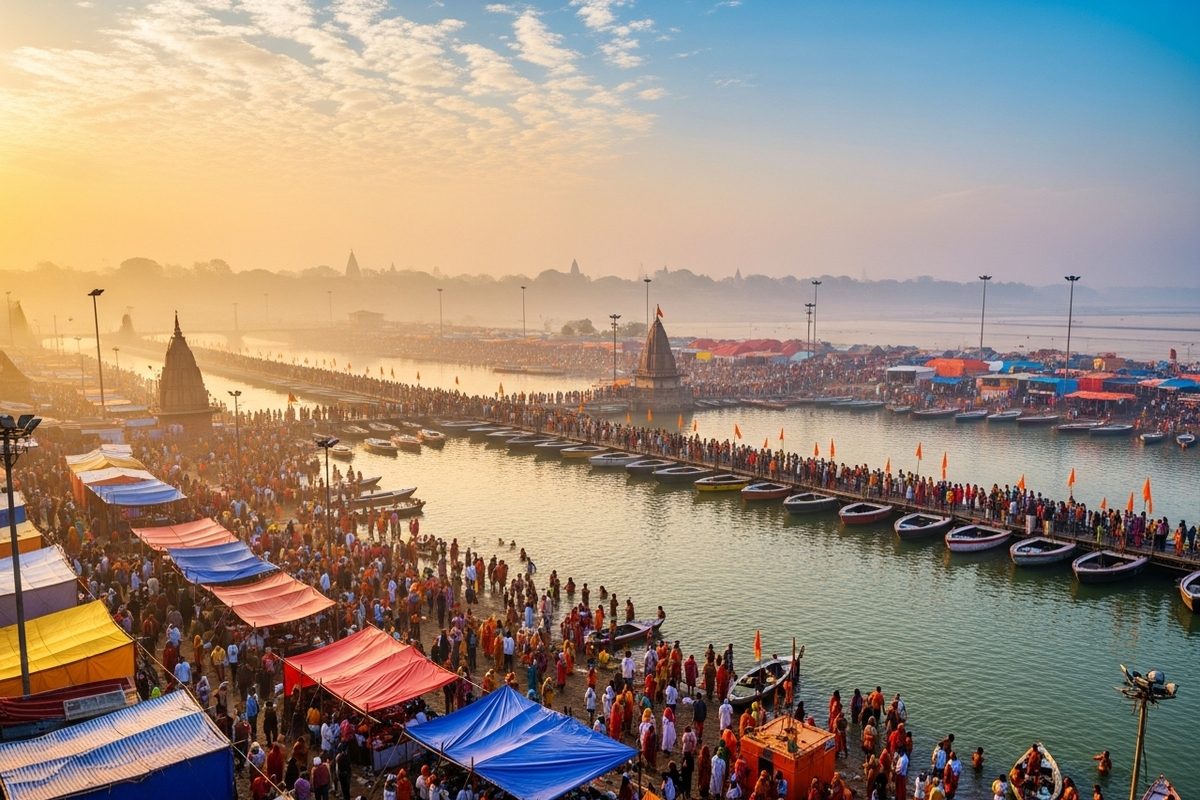 क्या है माघ मेला ये प्रयागराज के संगम पर ही क्यों जहां टपका था अमृत मुगलों ने लगाया था टैक्स