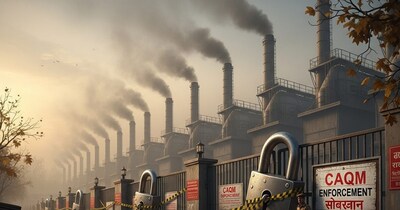CAQM की सख्ती: NCR में प्रदूषण नियम तोड़ने वाली 16 औद्योगिक इकाइयों पर लगा ताला.
