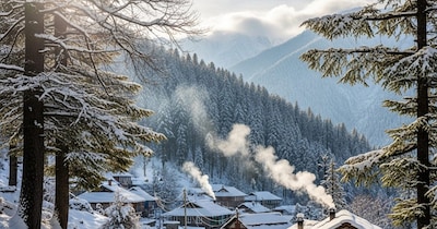 भारत में बर्फवारी वाली खूबसूरत पहाड़ियां