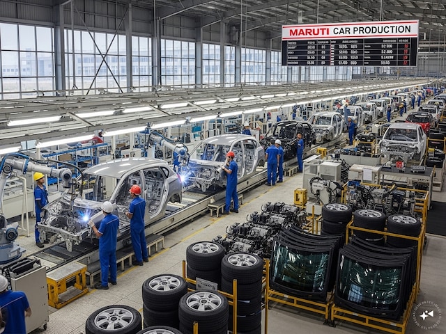 2025 में मारुति ने बना डालीं रिकॉर्डतोड़ कारें, प्रोडक्शन 22.55 लाख पार 2025 में मारुति ने बना डालीं रिकॉर्डतोड़ कारें, प्रोडक्शन 22.55 लाख पार