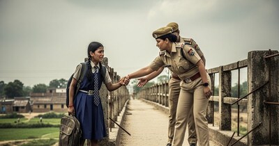 पुलिस ने नाबालिग छात्रा की जान बचाई. (तस्वीर AI Generated)