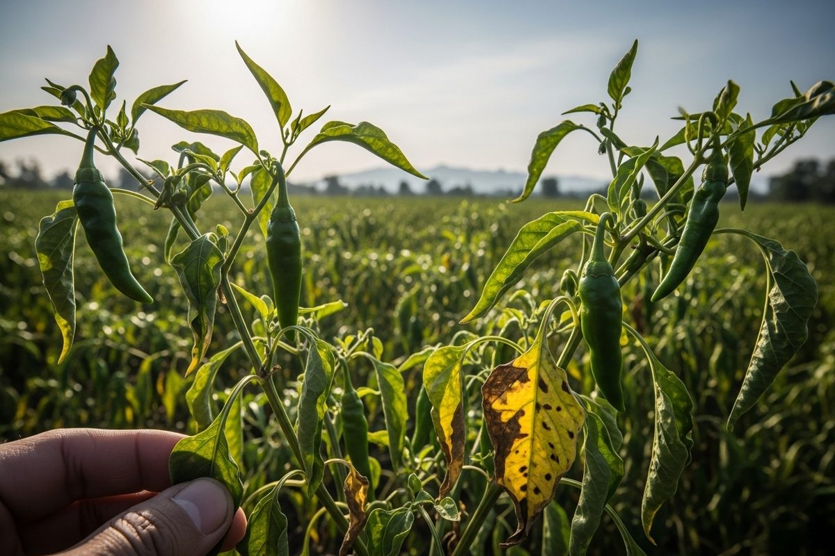 Mirch ki Kheti: लीफ कर्ल वायरस से हरी मिर्च की फसल पर संकट किसान रहें सतर्क जानिए बचाव के उपाय