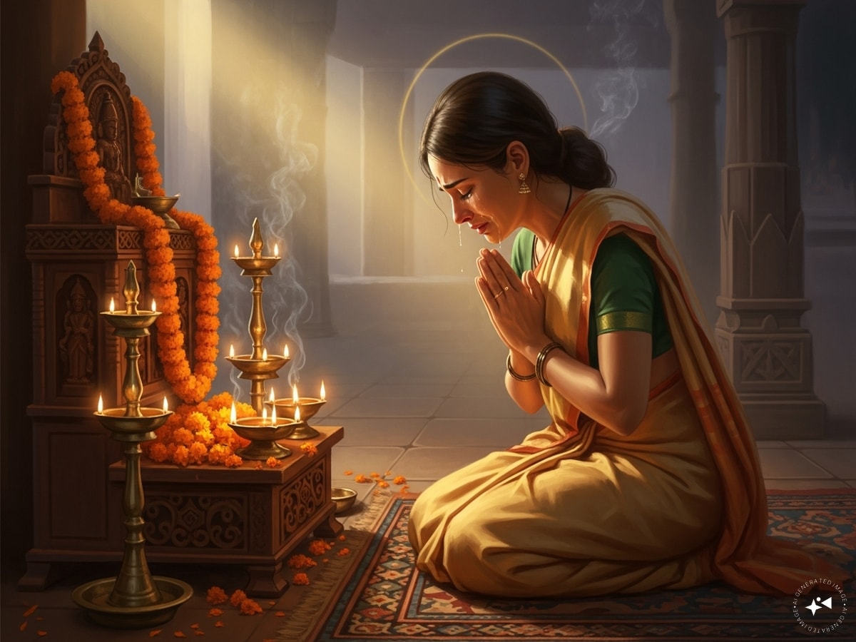 Crying during prayer