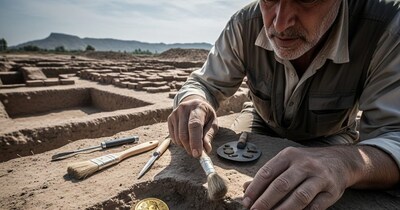 पाकिस्तान की खुदाई में मिले सिक्के. AI Image.