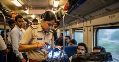 ट्रेन में मिले लावारिस बैग से शराब बरामद. (AI Generated Image)