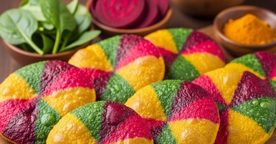 रेनबो पूड़ी रेसिपी