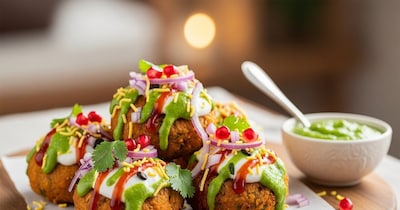 पोहा टिक्की चाट रेसिपी