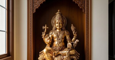 7. धन की मूर्ति या चित्र  कुबेर जी या धन-संबंधित किसी देवता की मूर्ति या चित्र घर में धन के प्रवाह को मजबूत करता है. इसे मुख्य प्रवेश द्वार या पूजा स्थान में रखें. यह घर में समृद्धि और संपन्नता को आकर्षित करता है.