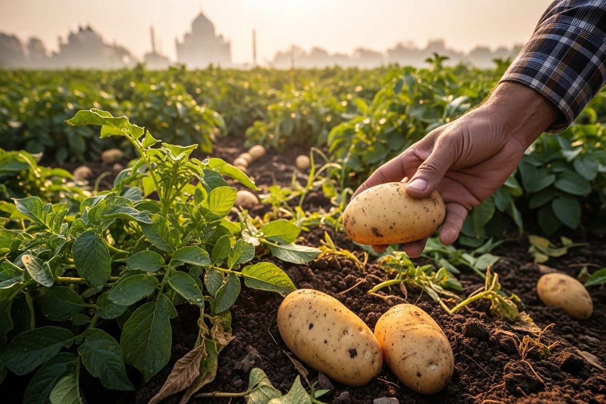 Agra Potato: पापड़ और चिप्स के लिए सबसे बेस्ट है 37-97 आलू किसानों की पहली पसंद मुंबई से कोलकाता तक डिमांड