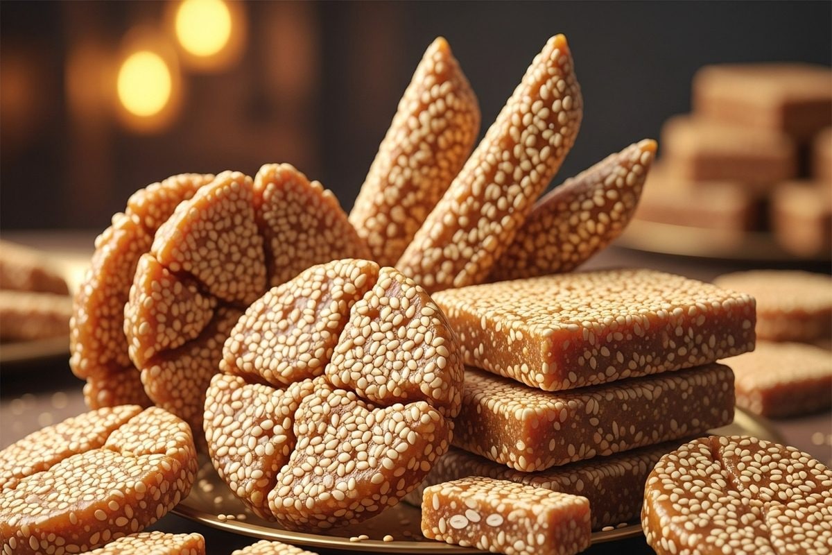 तिल-गुड़ से बनी फिरोजाबाद की मशहूर गजक विदेश तक है डिमांड 70 साल से स्वाद का परंपरा कायम