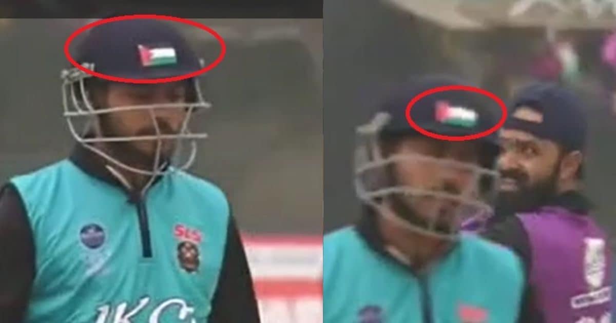 हेलमेट पर फिलिस्तीन का झंडा, मैदान बना अखाड़ा! J&K चैंपियंस लीग का सच