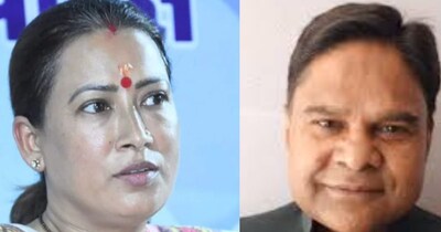 बीजेपी की मंत्री के पति का विवादित बयान.