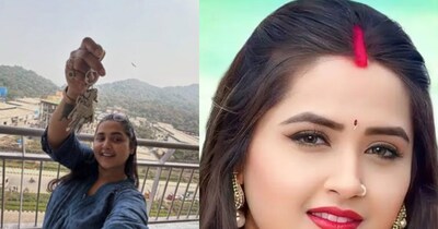 काजल राघवानी अपने नए घर की चाबी फ्लॉन्ट करते हुए. (फोटो साभारः इंस्टाग्राम @kajalraghwani)