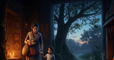 बच्चे का किया अपहरण. (एआई तस्वीर)