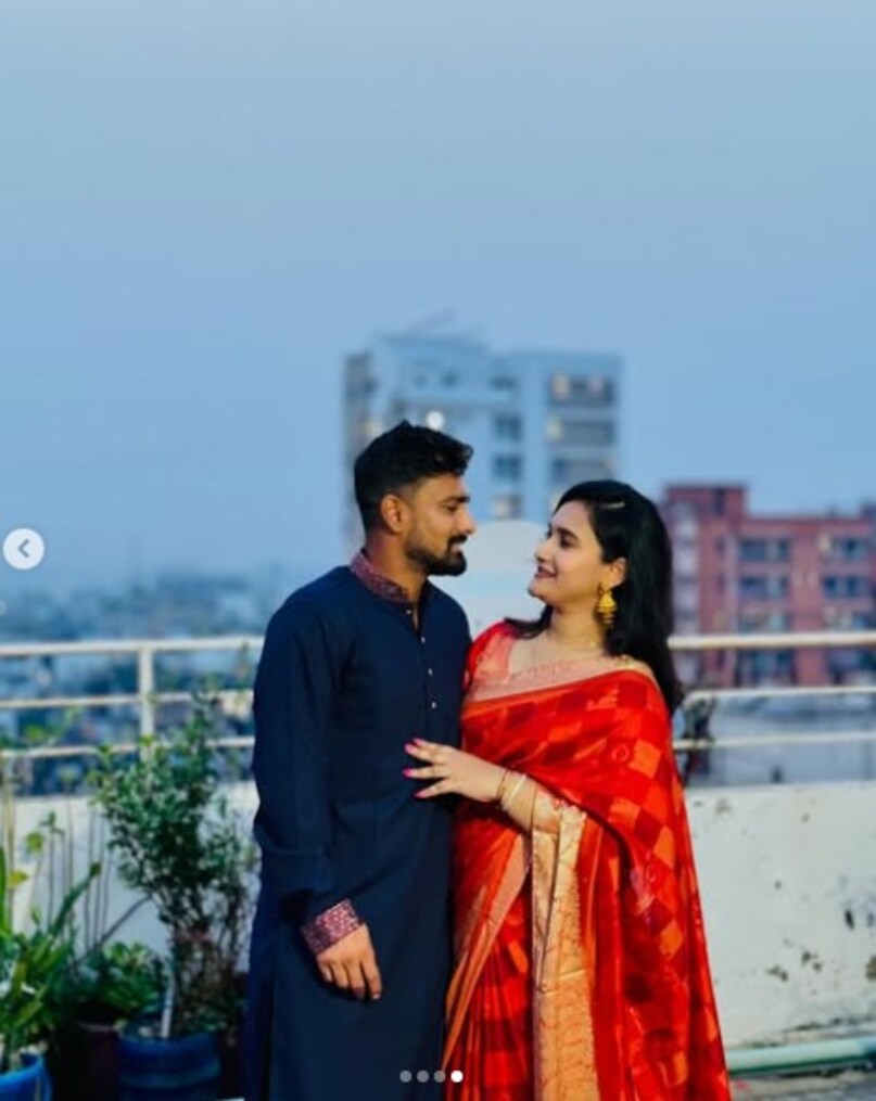 Litton das, Litton das wife, debosri sonchita devotee, debosri sonchita, debosri sonchita farmer, debosri sonchita agriculture, debosri sonchita beauty, debosri sonchita litton das love story, Litton das wife shree krishna devotee, Litton das t20 world cup captain, Litton das bangladesh t20 world cup captain, लिटन दास, देबोश्री सोंचिता, लिटन दास बांग्लादेश टी20 वर्ल्ड कप कप्तान 