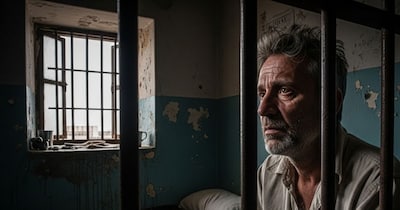 जेल में बंद आदमी. (एआई तस्वीर)