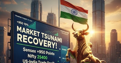 बुल्स की धमाकेदार वापसी: HDFC Bank और India-EU Trade Deal से सेंसेक्स 950 अंक उछला.