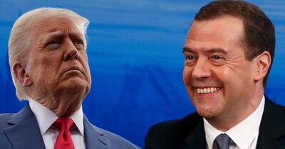 ट्रंप को लेकर मेदवेदेव का मजाकिया पोस्ट.