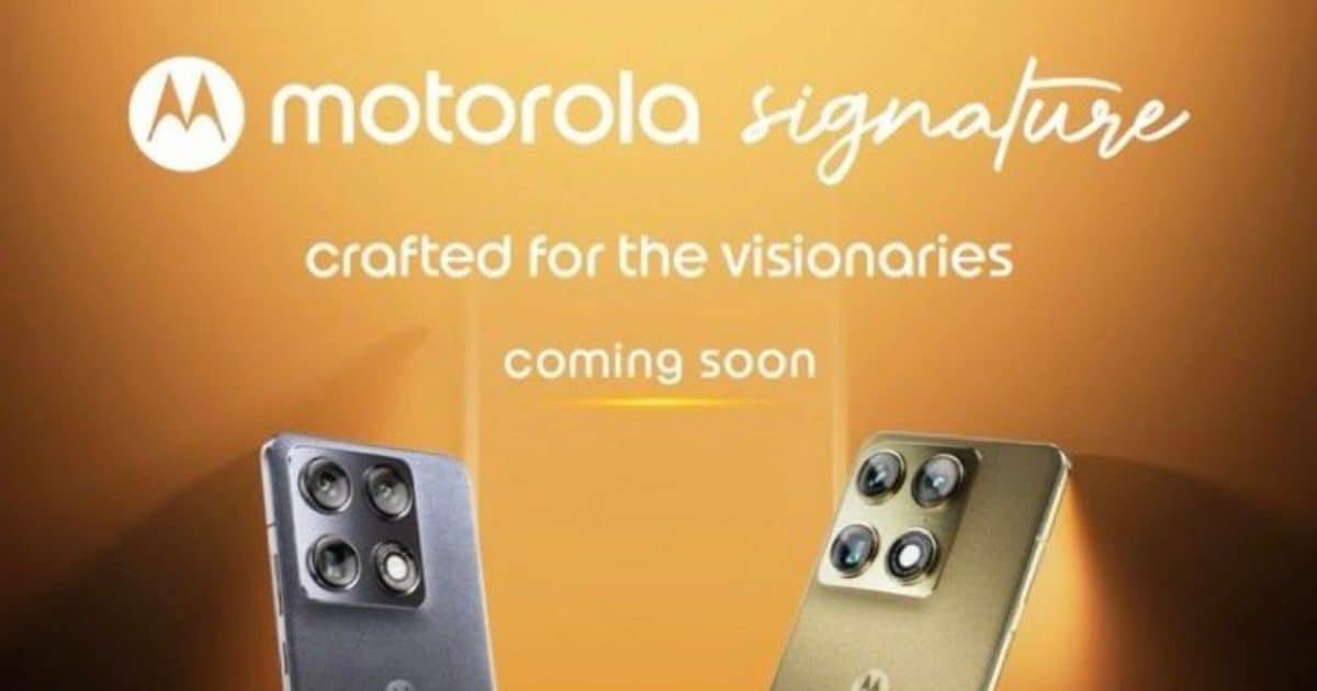 Tach – Motorola का मास्टरस्ट्रोक! आईफोन को टक्कर देने आ रहा है ‘Signature’, कब होगा लॉन्‍च, जानिए