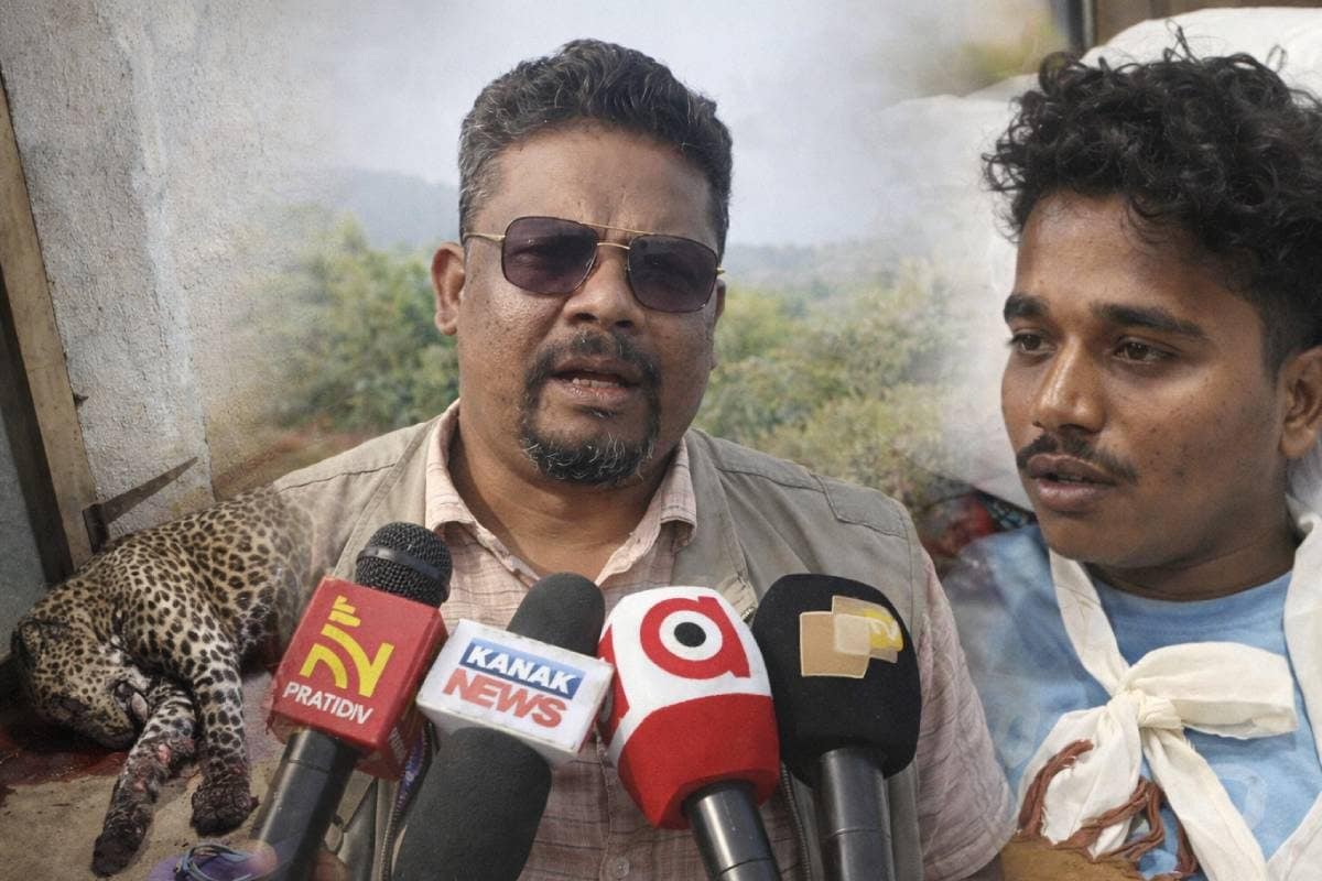 आधी रात को तेंदुए का हमला जान बचाने के लिए युवक का चाकू से पलटवार खूंखाकर शिकारी को चित करके ही माना