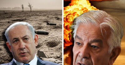 पाकिस्तानी रक्षा मंत्री ने इजरायल के पीएम पर बड़ा बयान दिया.