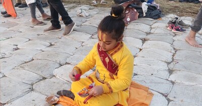 6-Year-Old Bal Ram Shreesh Bahubali Steals Show at Magh Mela with Unique Sadhana