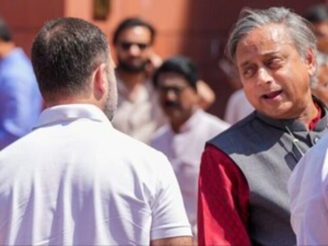 थमेगी कांग्रेस की कलह? राहुल गांधी के दफ्तर में थरूर से आधे घंटे की मीटिंग