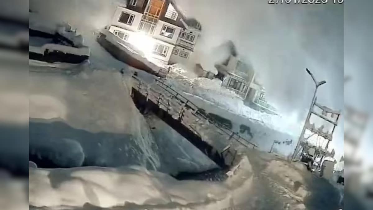 आधी रात को सोनमर्ग में सफेद जलजला, होटल-घर...सबकुछ बर्फ में दफन! VIDEO