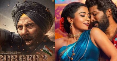 नई दिल्ली. आदित्य धर की ब्लॉकबस्टर फिल्म 'धुरंधर' तीन घंटे से ज्यादा लंबी फिल्म होने के बावजूद लोगों को कहीं भी बोर नहीं होने देती. इसके अलावा निमल-पुष्पा 2 भी ऐसी ही फिल्में हैं, जिनका रनटाइम लंबा था, लेकिन फिल्मों ने दर्शकों का दिल जीता. अब सनी देओल-वरुण धवन, दिलजीत दोसांझ की वॉर ड्रामा 'बॉर्डर 2' भी इस लिस्ट में शामिल हो चुकी है.