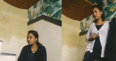 झांसी में पति ने पत्नी को पकड़ा.