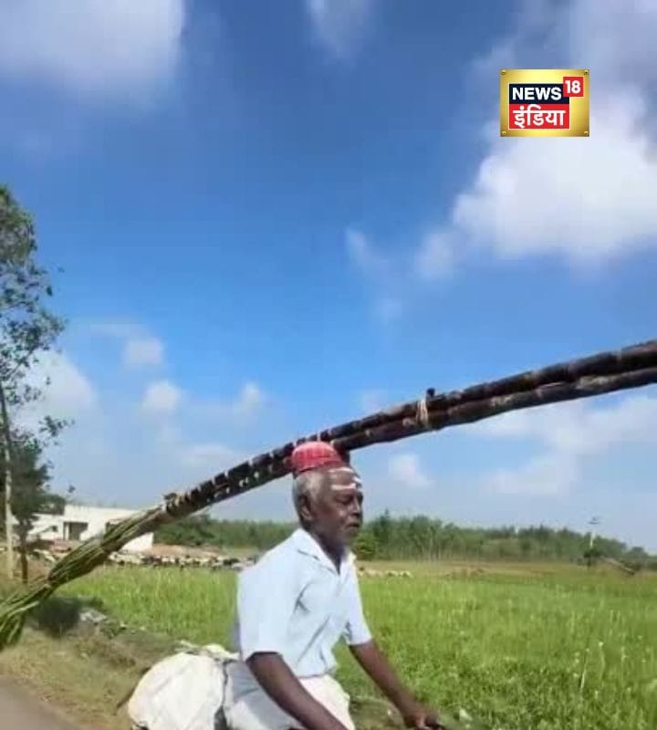 तमिलनाडु में मिले बिहार के जंदाहा जैसे बाबा बेटी के लिए साइकिल पर गन्ना लेकर निकल पड़े