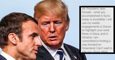 ट्रंप ने सार्वजनिक किए फ्रेंच राष्ट्रपति के मैसेज. (Credit- Reuters)