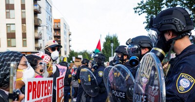 अमेरिका में ICE का प्रदर्शन.