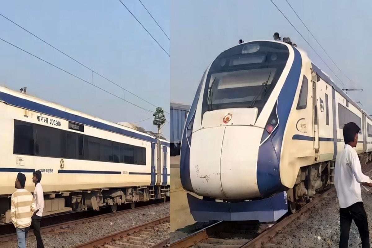 गाइज आज ट्रेन रोककर रहेंगे रील के चक्कर में वंदे भार को रोकने की जुर्रत लोग बोले- ठूसों जेल में