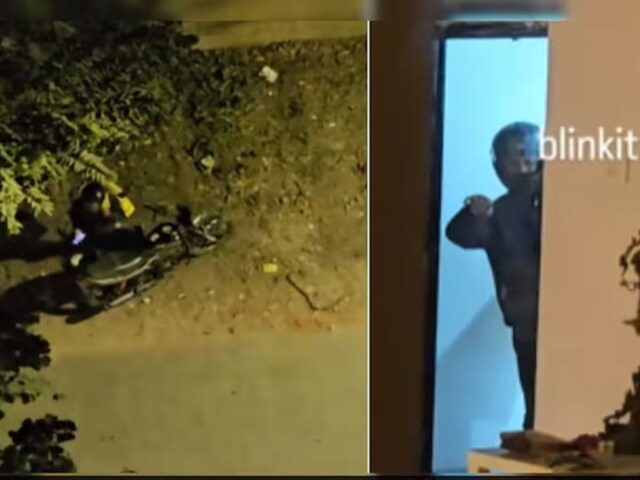 बालकनी में फंसे शख्स ने मदद के लिए ब्लिंकिट से डिलीवरी बॉय को बुलाया, वीडियो वायरल
