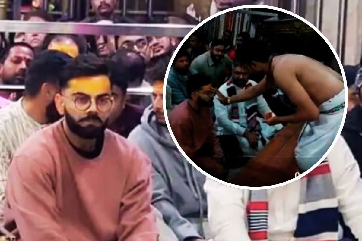 माथे पर चंदन का लेप, चेहरे पर याचना, सुबह 4 बजे उठकर महाकाल की भस्म आरती में शामिल हुए विराट कोहली