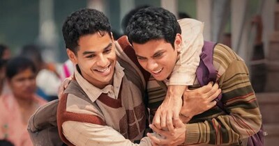 फिल्म होमबाउंड के पोस्टर में ईशान खट्टर और विशाल जेठवा. (फोटो साभारः इंस्टाग्राम @vishaljethwa06)